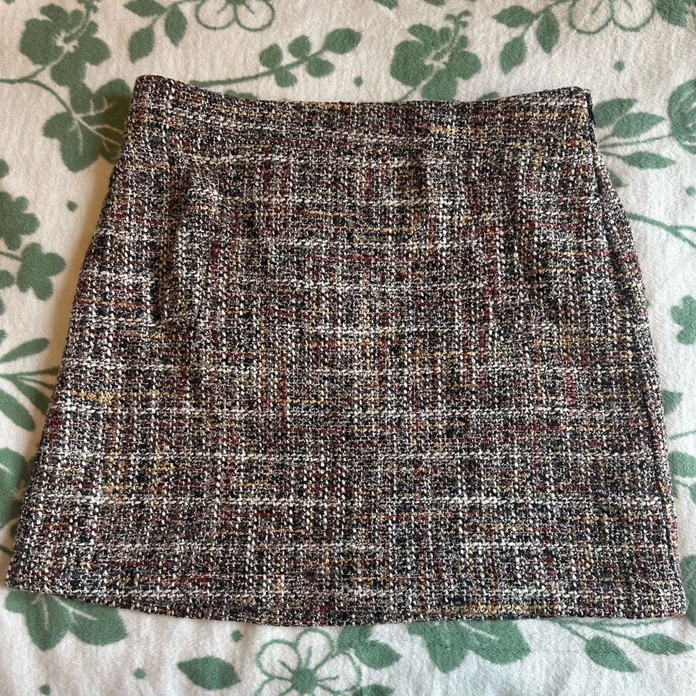 LOFT Multicolor Tweed Pencil Skirt